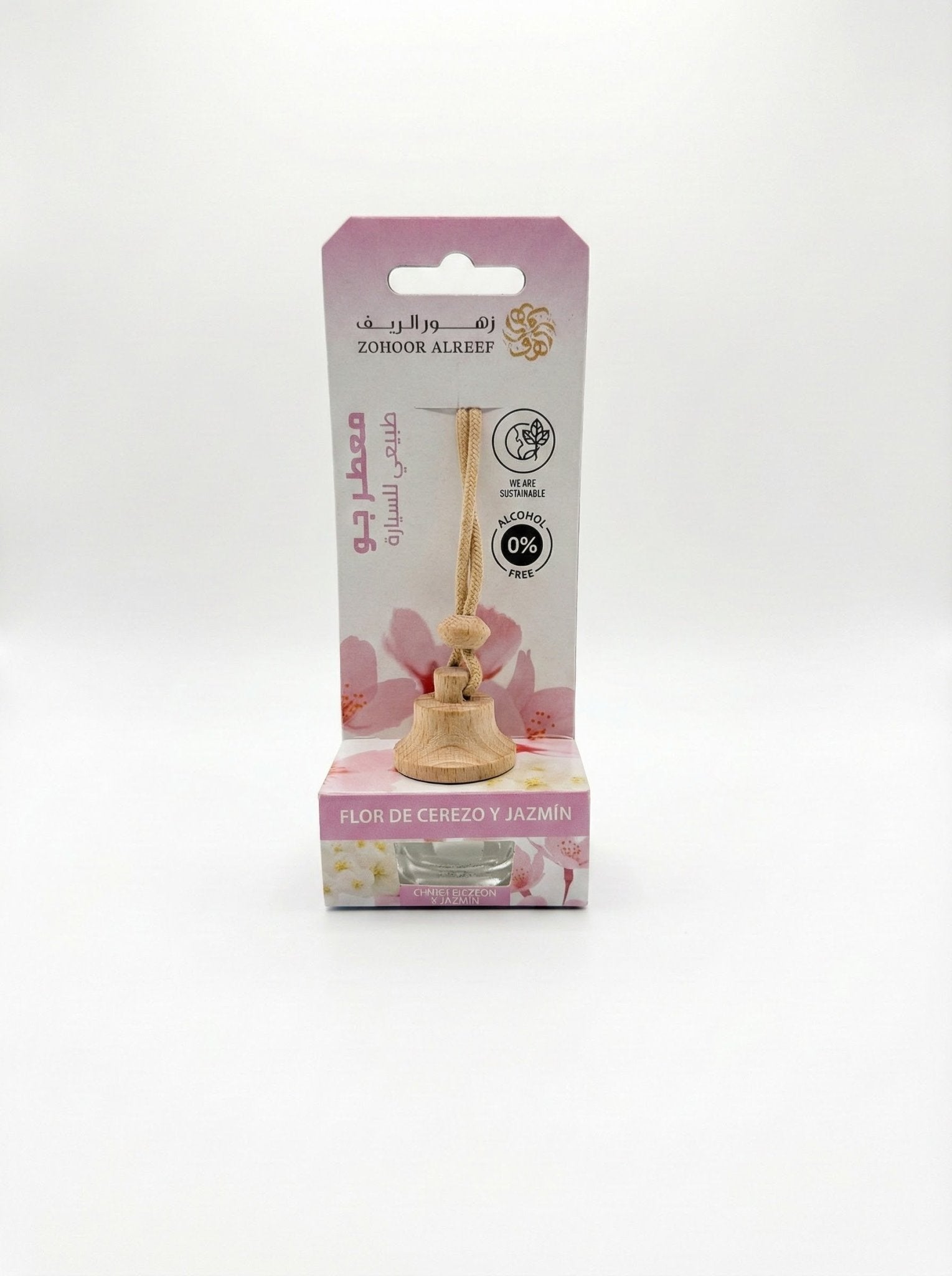 معطر سيارة "زهرة الكرز والياسمين" - نفحات الربيع من زهور الريف (7 مل) - Zohoor alreef SA
