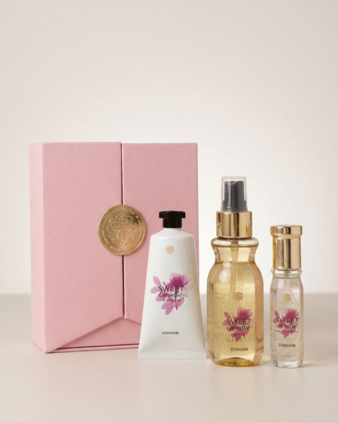 طقم هدايا العناية بالجسم "سويت كاميليا - Zohoor alreef SA