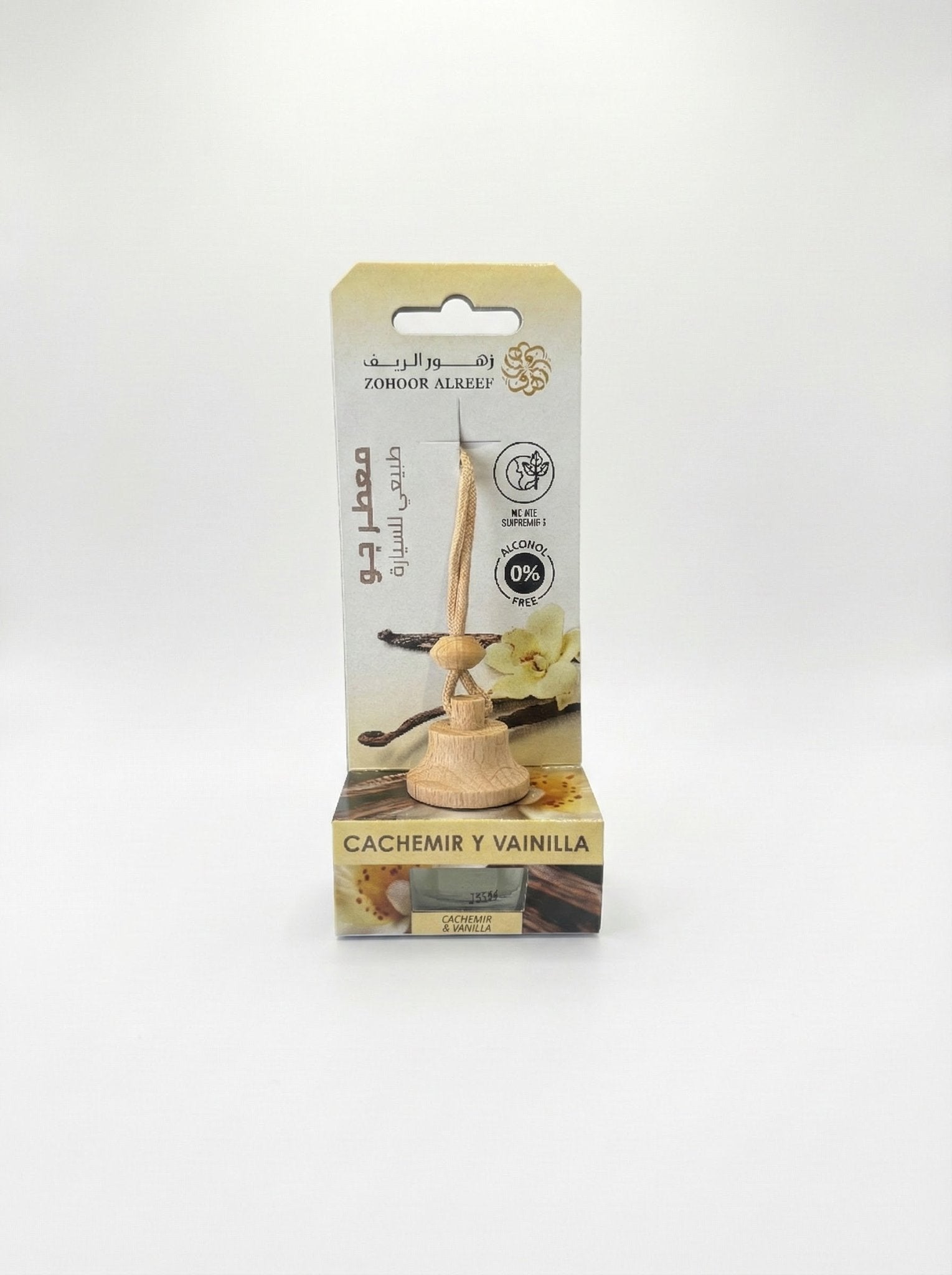 معطر سيارة "كشمير وفانيلا" - تعليقة فواحة من زهور الريف (7 مل) - Zohoor alreef SA